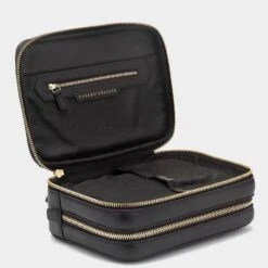 Anya Hindmarch Bespoke Zipped Wash Bag -Fashion Bag Shop Bespoke 20Zipped 20Wash 20Bag 20in 20Butter 20Leather 20Chocolate 7