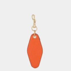 Anya Hindmarch Bespoke Diamond Charm -Fashion Bag Shop KEYRING ORANGE BACK