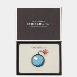 Anya Hindmarch Bomb Sticker 9 Anya Hindmarch Bomb Sticker -Fashion Bag Shop Stickers Bomb in Sea Blue Capra 4