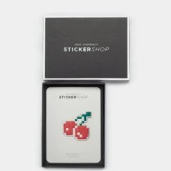 Anya Hindmarch Cherry Sticker 9 Anya Hindmarch Cherry Sticker -Fashion Bag Shop Stickers Cherry in Flame Red Capra 4