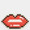 Anya Hindmarch Lips Sticker -Fashion Bag Shop Stickers Lips in Flame Red Capra 1