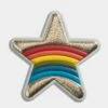 Anya Hindmarch Star Rainbow Sticker 1 Anya Hindmarch Star Rainbow Sticker -Fashion Bag Shop Stickers Star Rainbow in Pale Gold Capra 1