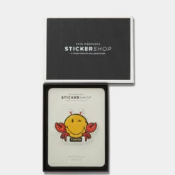 Anya Hindmarch Cancer Zodiac Sticker -Fashion Bag Shop Stickers Zodiac Cancer Wink in Mustard Capra 4