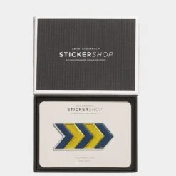 Anya Hindmarch Chevron Leather Sticker -Fashion Bag Shop stickers chevron in mustard metallic capra 4