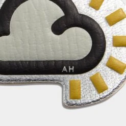 Anya Hindmarch Weather Sticker 9 Anya Hindmarch Weather Sticker -Fashion Bag Shop stickers weather in silver metallic capra 3